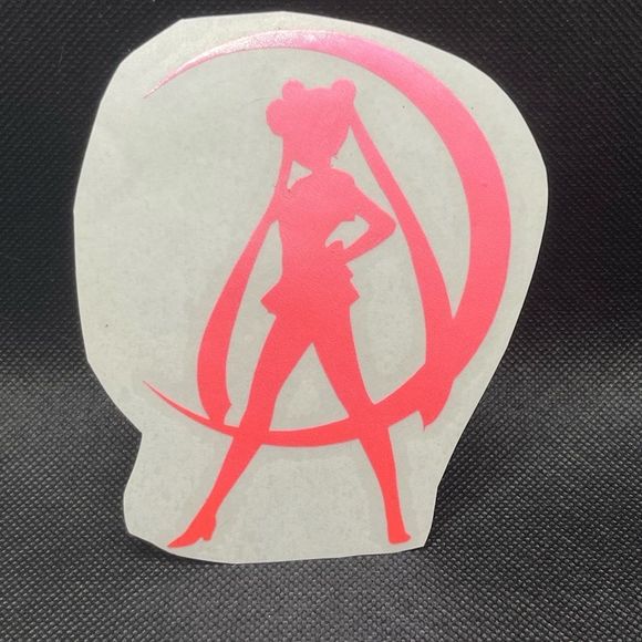 Sailor Moon Pink Holographic Vinyl Decal - Picture 1 of 8